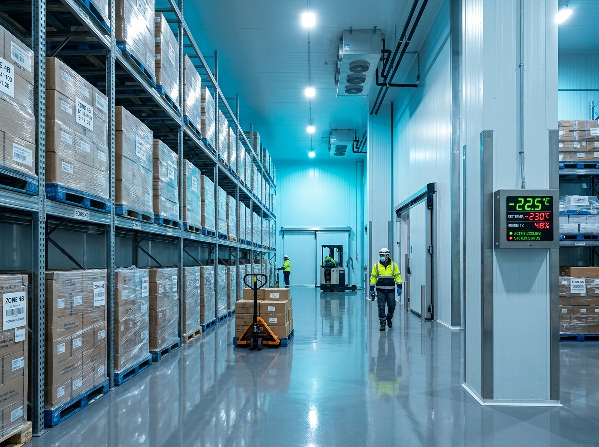 stockage sous température contrôlée.